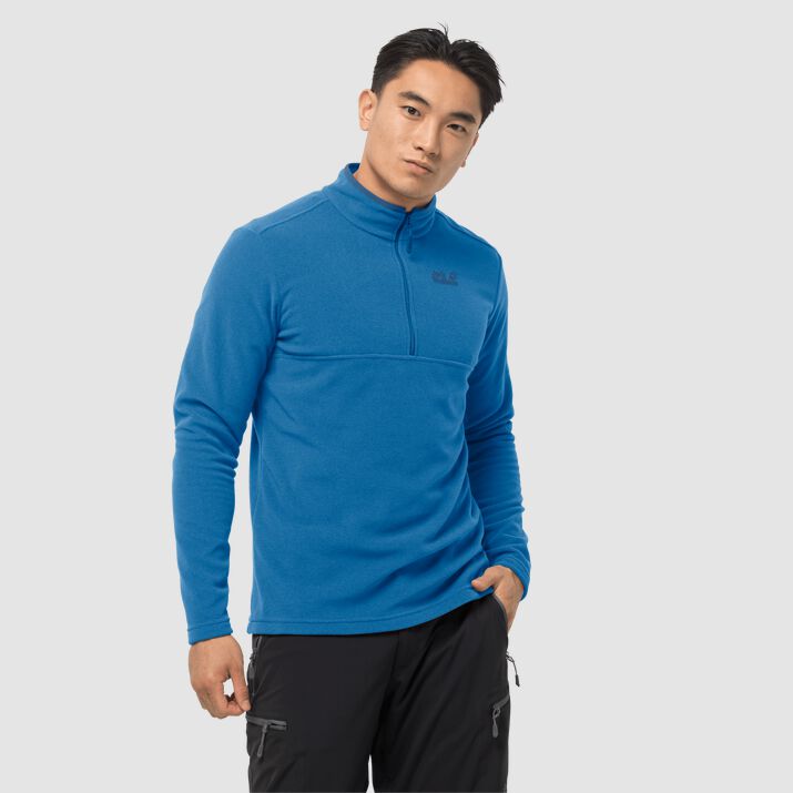 Jack Wolfskin Mens Arco Fleece Jumper Blue Stripes 316975LDN